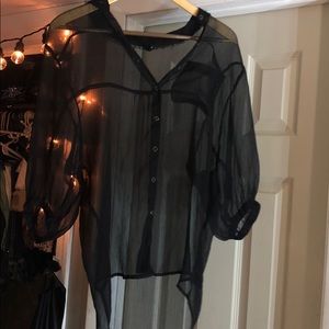 Affliction Sheer half sleeve shirt
